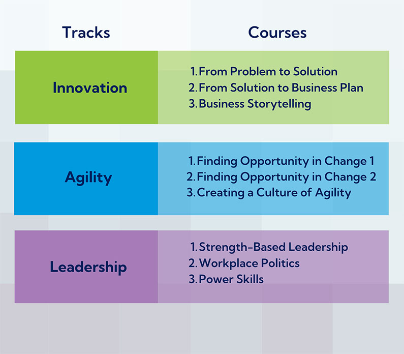 Intrapreneurship Academy Tracks and Courses